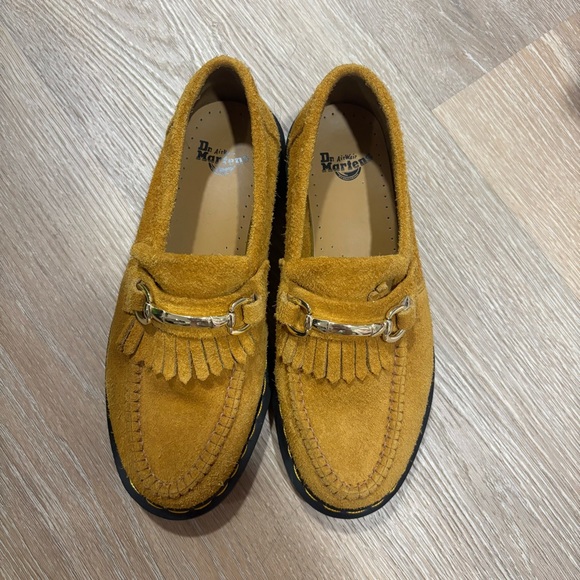 Suede Loafers with Gold Accent - Picture 4 of 6